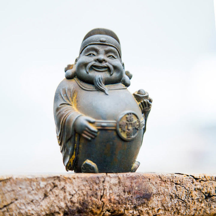 Figur Reichtumsgott Eisenpulver Harz Deko Geschenk