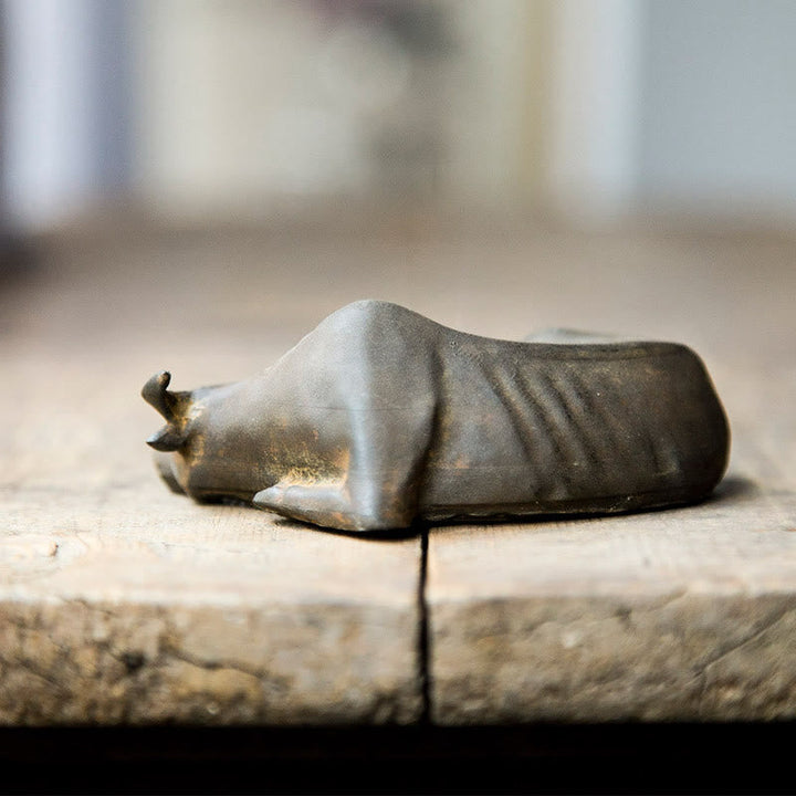 Figur Wasserbüffel Eisenpulver Deko Geschenk