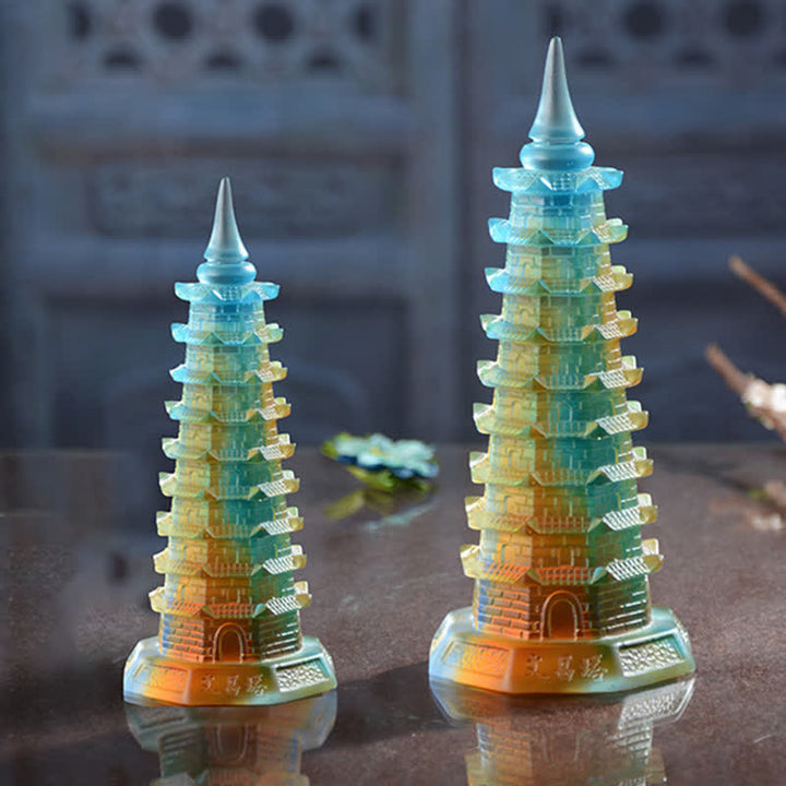 Figur Wenchang Turm Liuli Pagode Geschenk