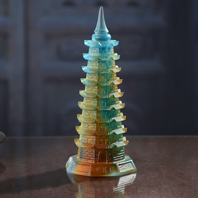 Figur Wenchang Turm Liuli Pagode Statue