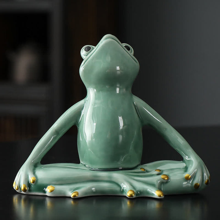 Figuren Frosch Keramik Zen Geschenk
