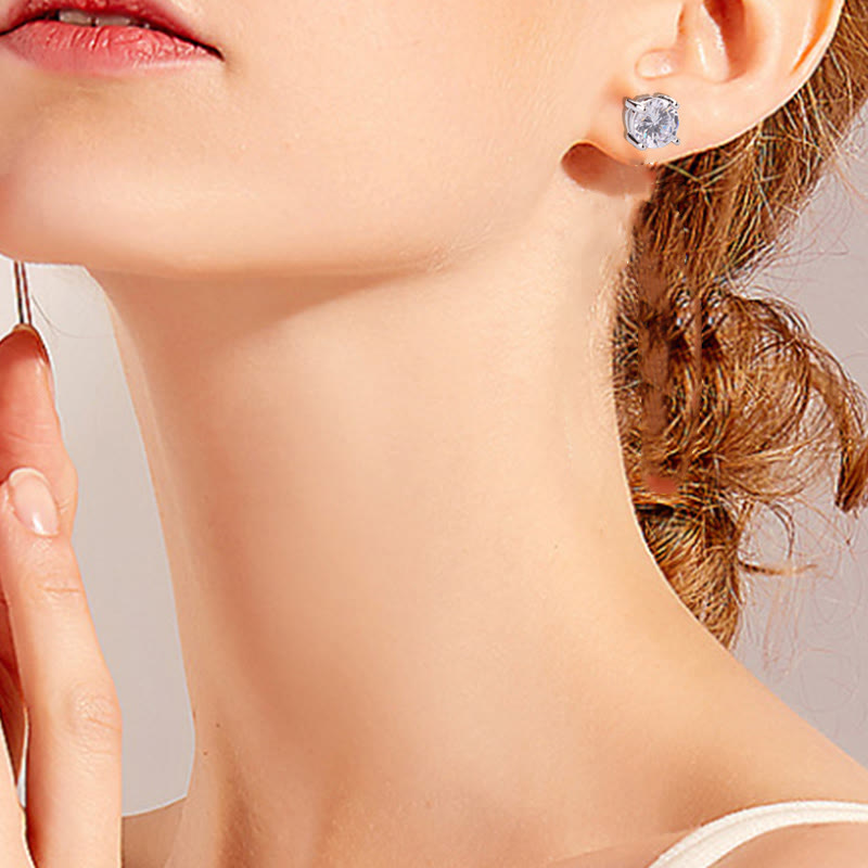 Kristall Ohrringe Edelsteine Liebe Silber getragen Boho Schmuck Ohrstecker