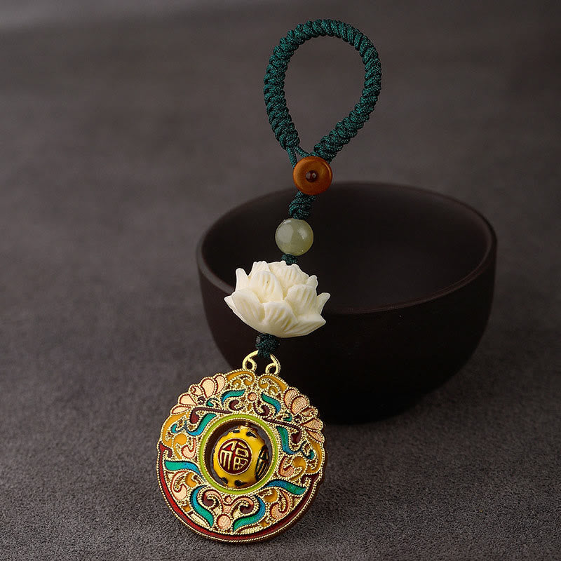 Schlüsselanhänger Bodhi Jade Kupfer – Frieden