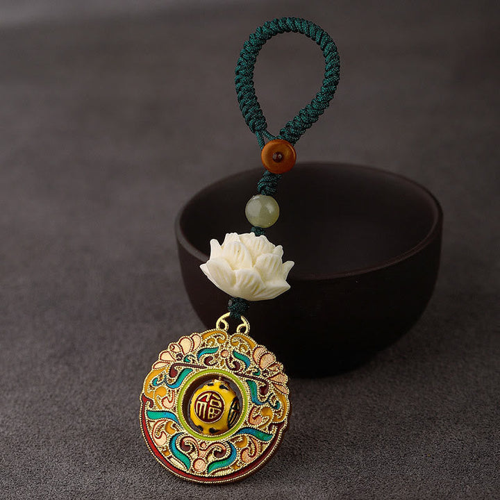 Schlüsselanhänger Bodhi Jade Kupfer – Frieden