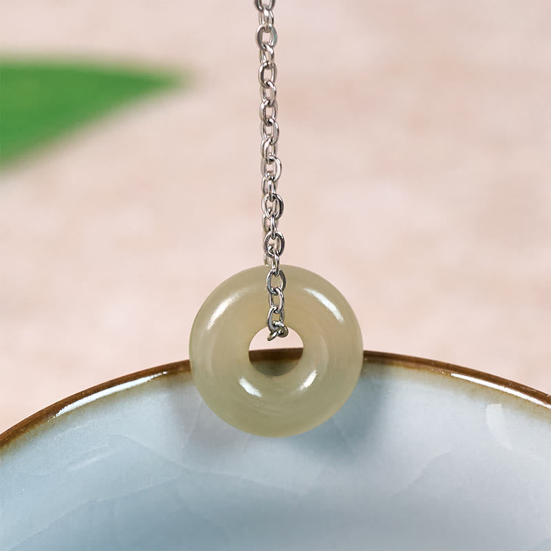 Kette Jade Buddha Schließe Natur – Frieden