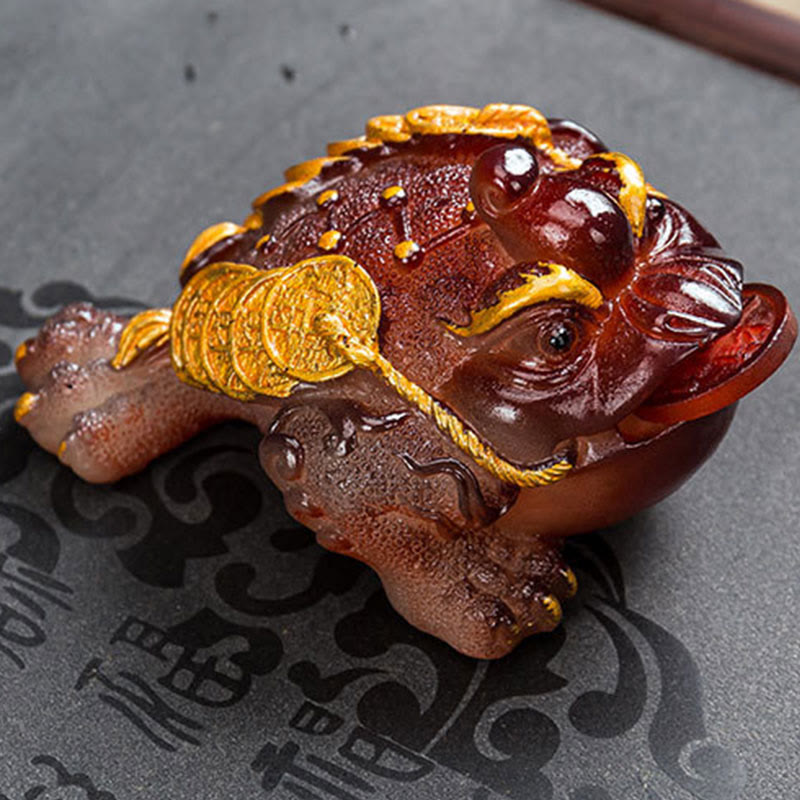 Frosch Figur Feng Shui Reichtum Geschenk