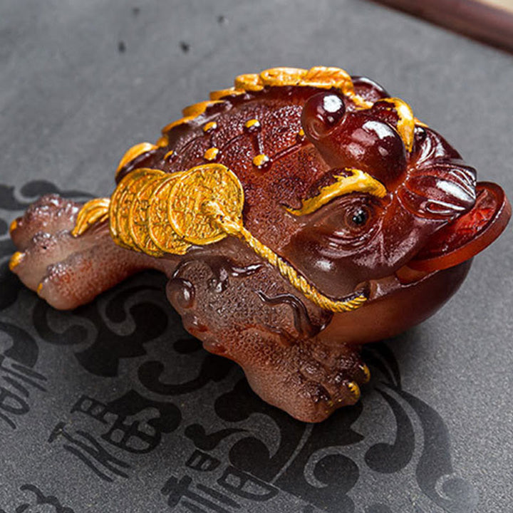 Frosch Figur Feng Shui Reichtum Geschenk