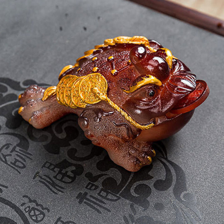 Frosch Figur Feng Shui Reichtum Statue