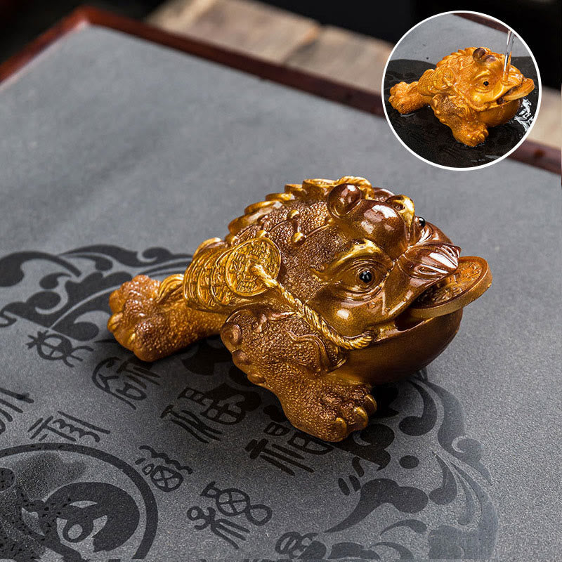 Frosch Figur Feng Shui Reichtum