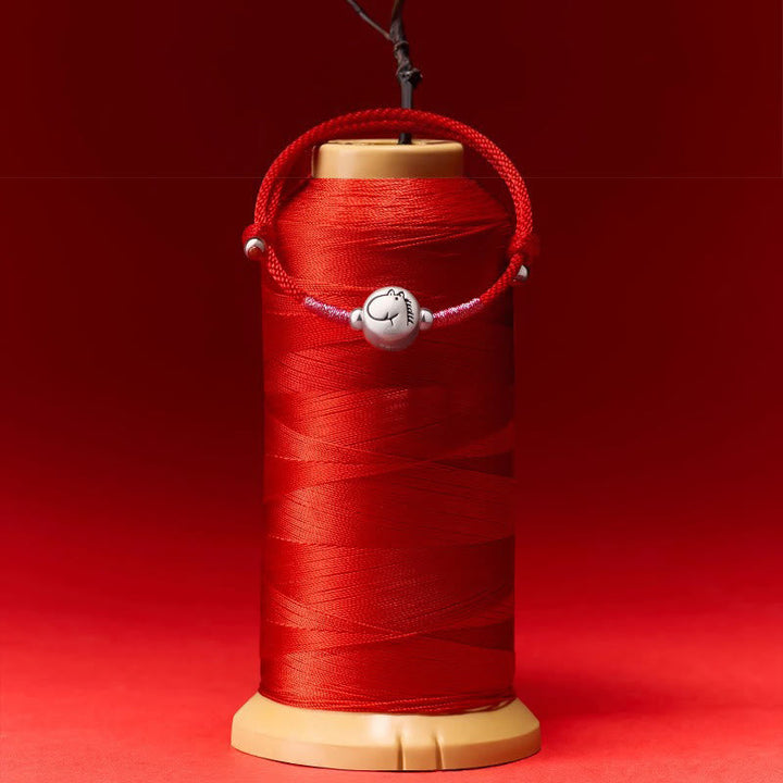 Armband Pferd Sterlingsilber Rote Schnur – Glück Schutz Handgelenk Schmuck