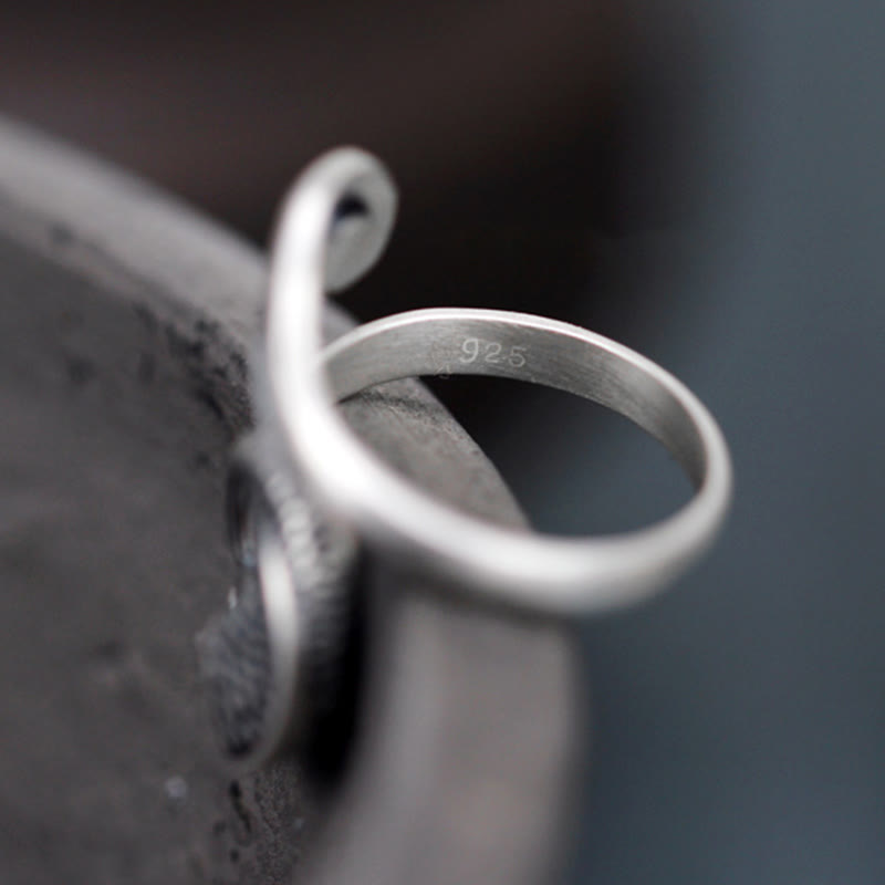 Ring 925 Silber Koi Fisch für Glück und Wohlstand