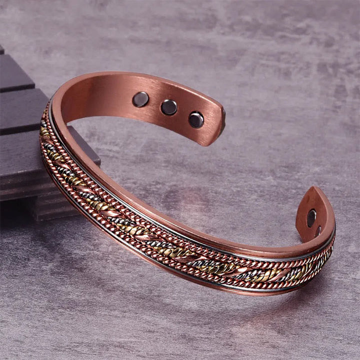 Armband Kupfer Twisted Balance Glück magnetisch geflochten Schmuck Handgelenk