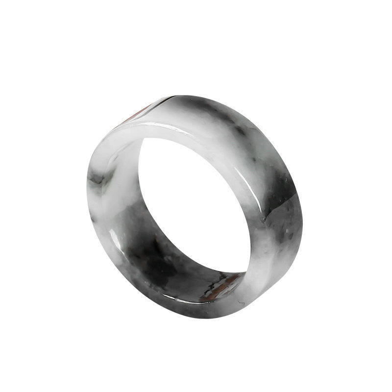 Ring Jade – Glück & Wohlstand Fengshui Schmuck polierter Fingerring