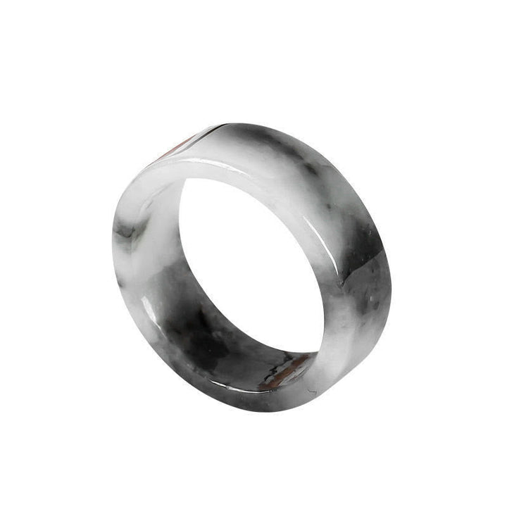 Ring Jade – Glück & Wohlstand Fengshui Schmuck polierter Fingerring