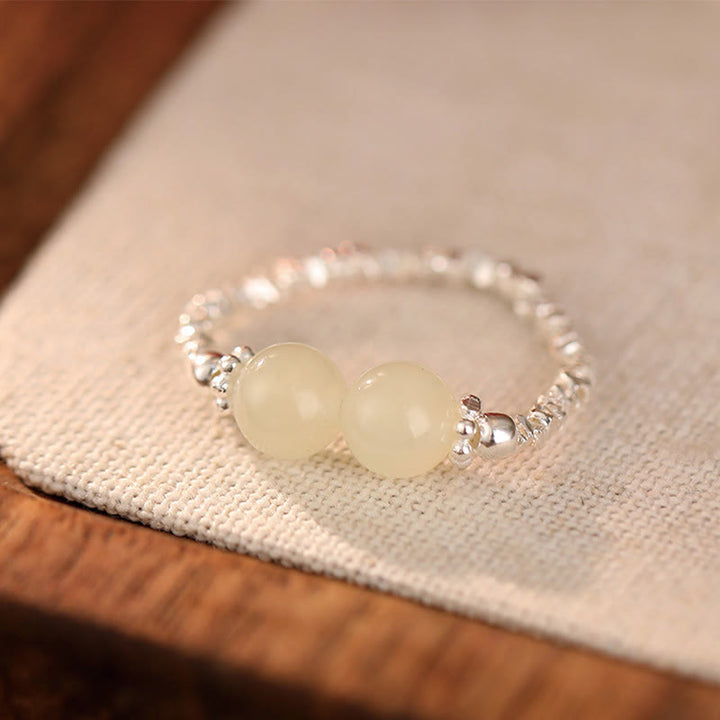 Ring 925 Silber Hetian Jade – Glück