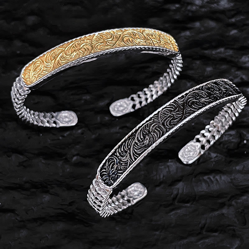 Ring Kupfer Blüte Glück Fengshui Schutz eleganter Schmuck Armreif