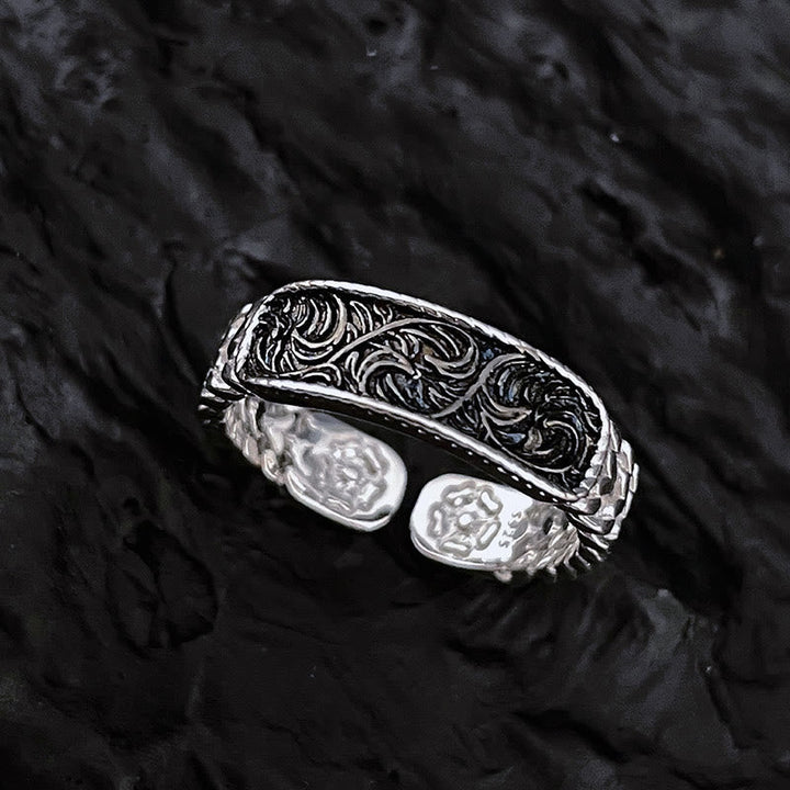 Ring Kupfer Blüte – Glück