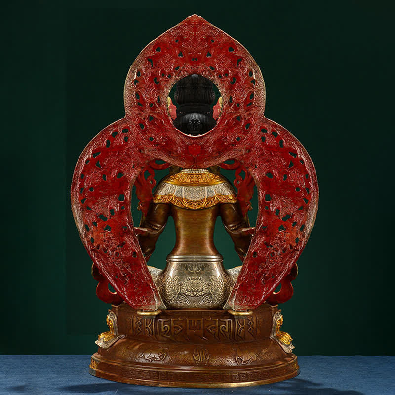 Grüne Tara Bodhisattva Kupfer Hoffnung Statue