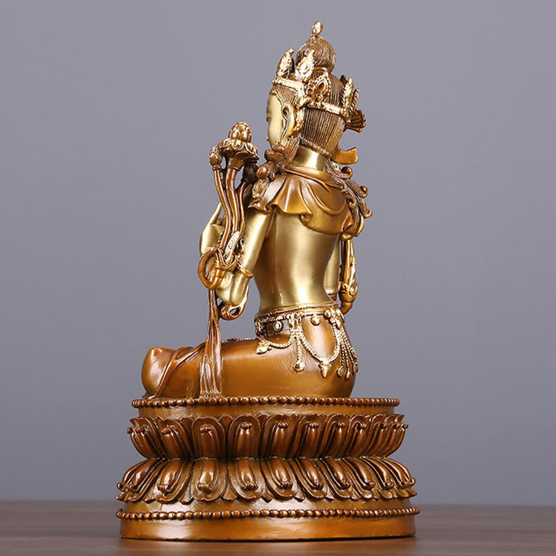 Grüne Tara Schutz Messing Bodhisattva Deko