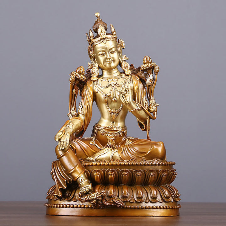 Grüne Tara Schutz Messing Bodhisattva
