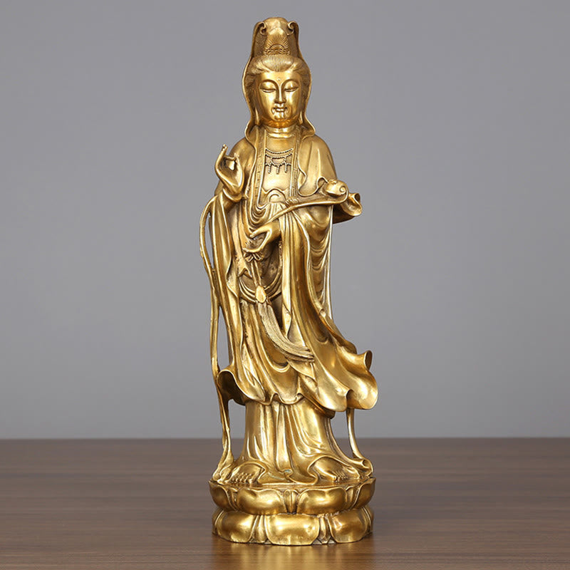 Guanyin Statue Golden Messing