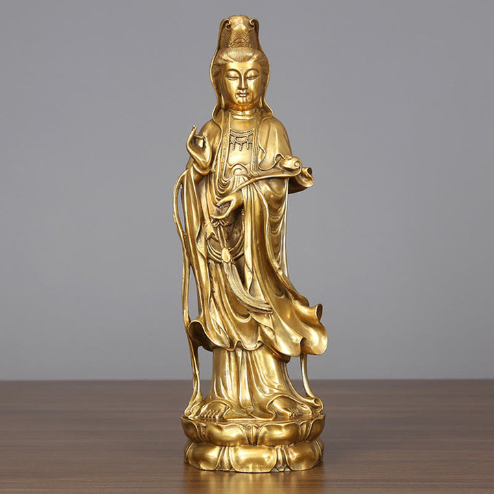 Guanyin Statue Golden Messing