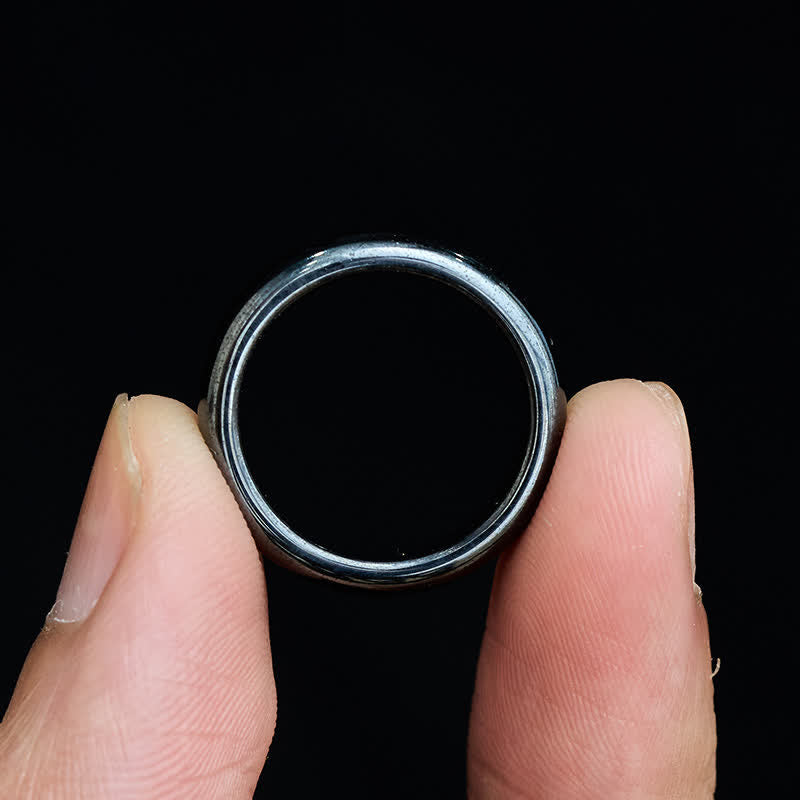 Ring Hämatit Stärke Schutz Energie Kraft Chakra Glück
