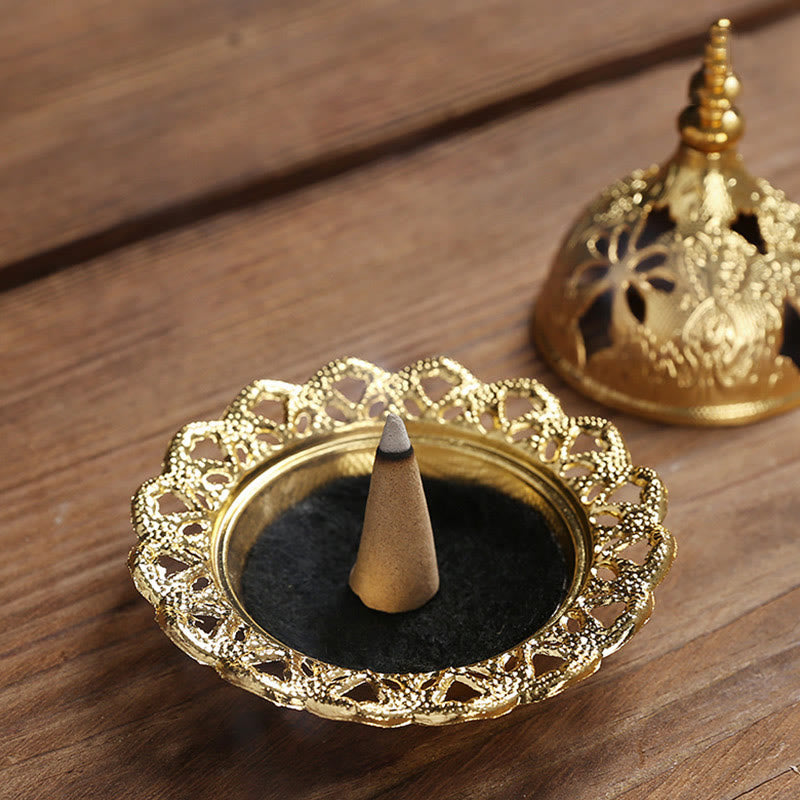 Halter Für Räucherstäbchen Gold Kürbis Stern Geschenk