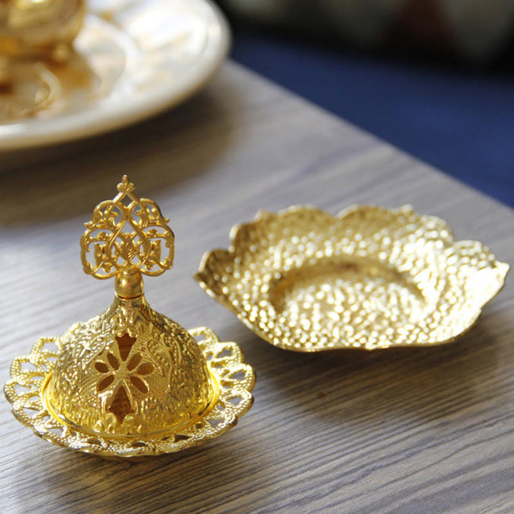 Halter Räucherstäbchen Gold Blatt Legierung Deko
