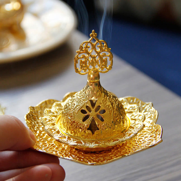 Halter Räucherstäbchen Gold Blatt Legierung Feng Shui