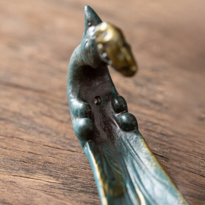 Halter Räucherstäbchen Pfau Keramik Deko Symbol