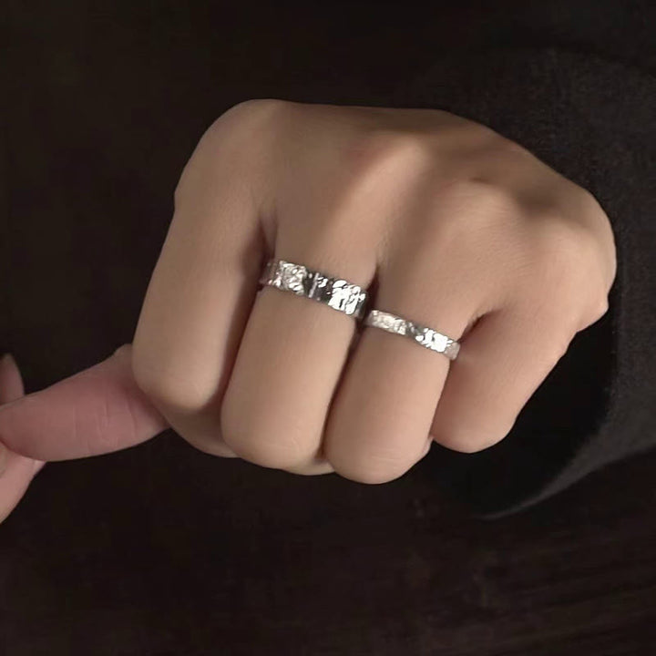 Ring 925 Silber mit Herz für Paare Segen Glück Hand