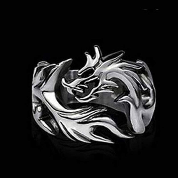 Ring Drachen Kupfer Fengshui Schutz Stärke Glück Fingerring