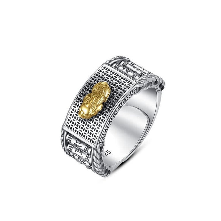 Ring Pixiu Paar – Glück & Wohlstand aus Silber und Gold