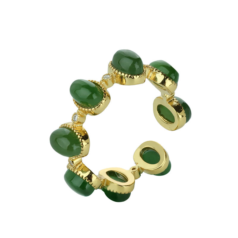 Hetian Jade Armband Gold Heilung Wohlbefinden Schutz Energie