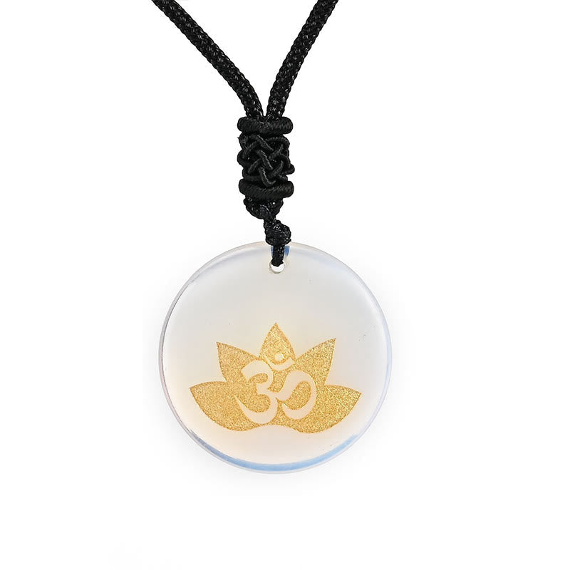 Kette Amethyst Tigerauge Lotus Om – Heilung