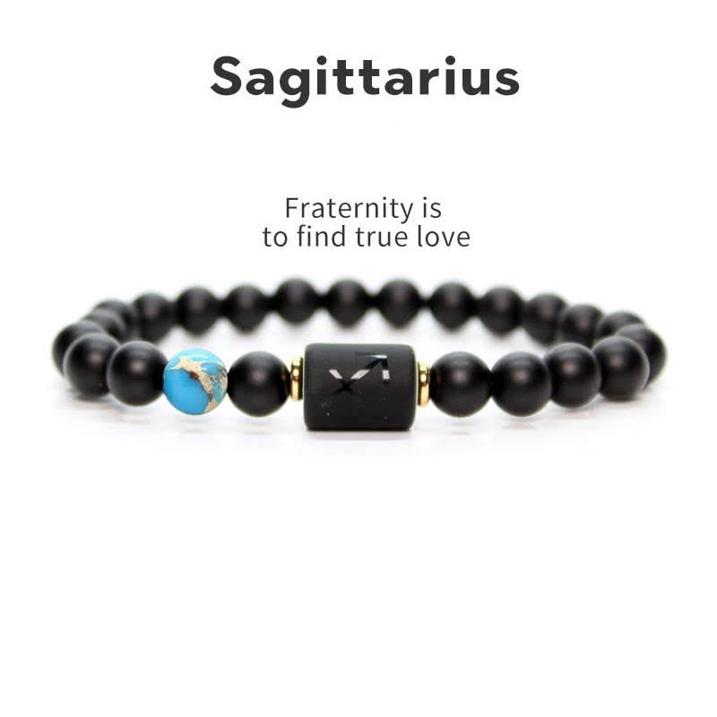 Armband Sternzeichen Schwarzer Onyx