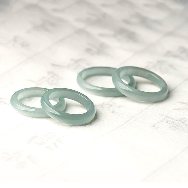 Jade Ringe Ring Jade – Wohlstand & Glück Fengshui Schmuck