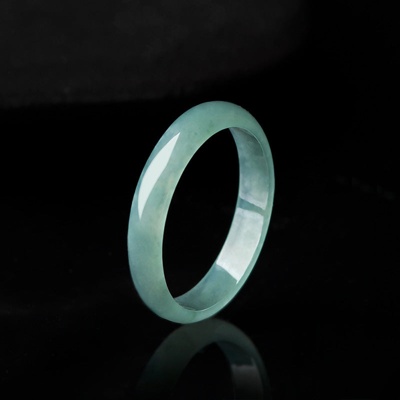 Jade Ring Grün Wohlstand Schutz Energie Meditation Glück Glückstein