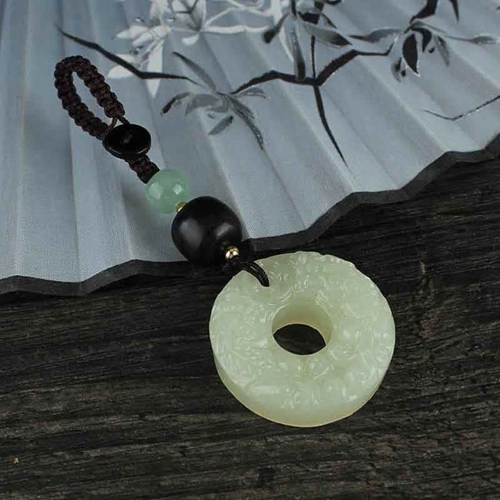 Schlüsselanhänger Pixiu Jade Wohlstand Frieden Feng Shui Glücksbringer spirituell