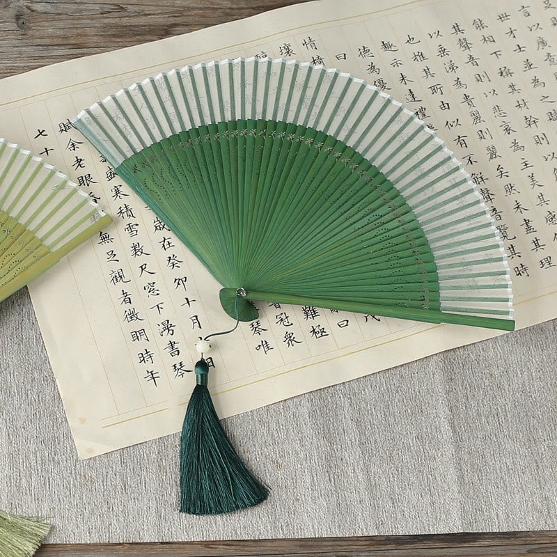 Japan Fächer Libelle Quaste Maulbeerseide Sommer