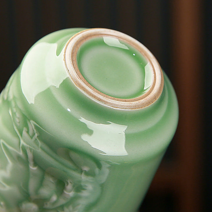 Japanische Teetasse Berge Kiefer Keramik Matcha