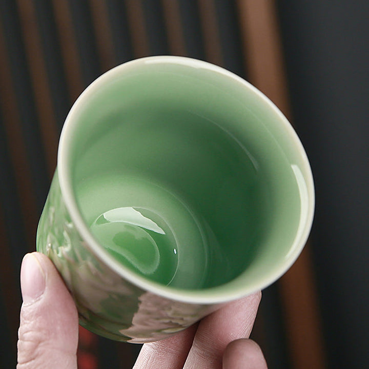 Japanische Teetasse Berge Kiefer Keramik Teezeremonie