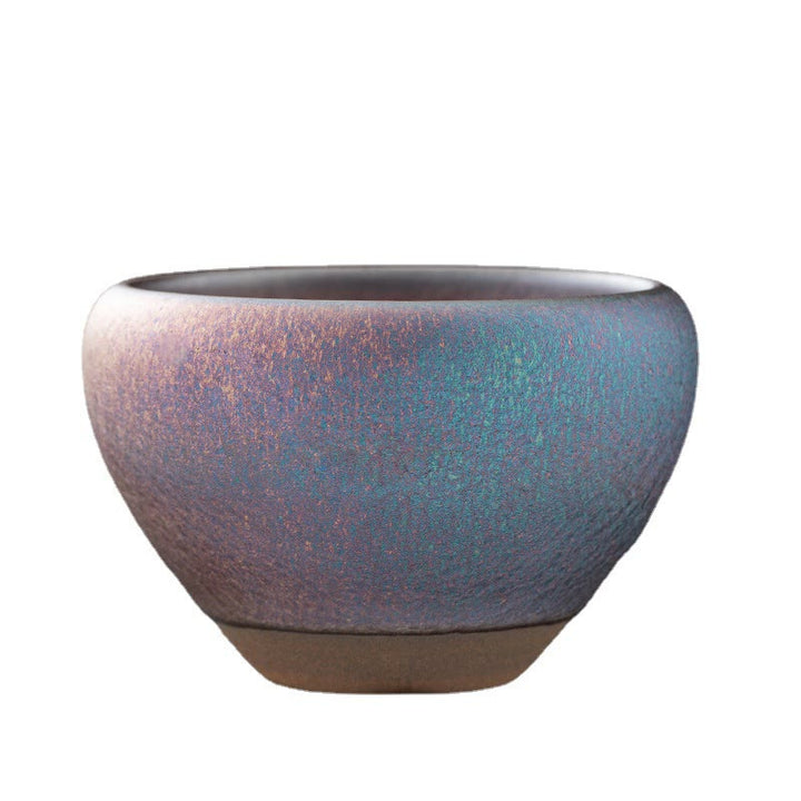 Japanische Teetasse Lila Jianzhan Porzellan Matcha