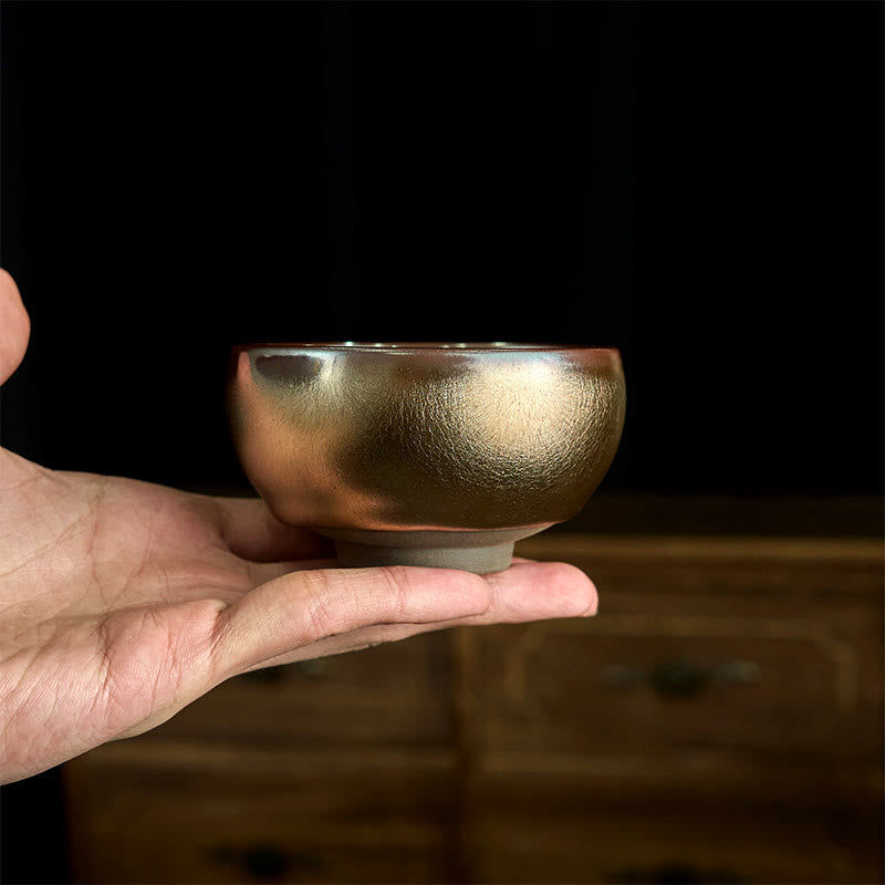 Japanische Teetassen Koi Lotusblatt Jianzhan Gaiwan