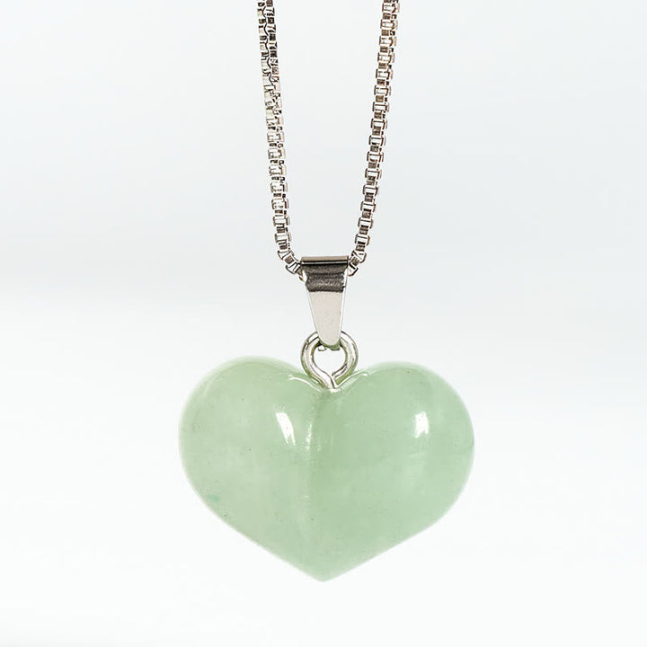 Kette Amethyst Topas Rosenquarz Herz – Balance Green Aventurine