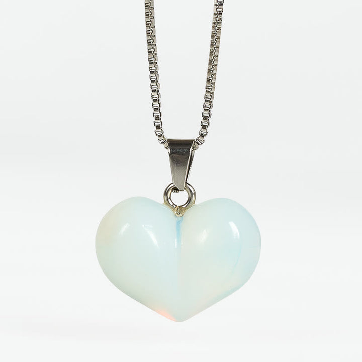 Kette Amethyst Topas Rosenquarz Herz – Balance Opal