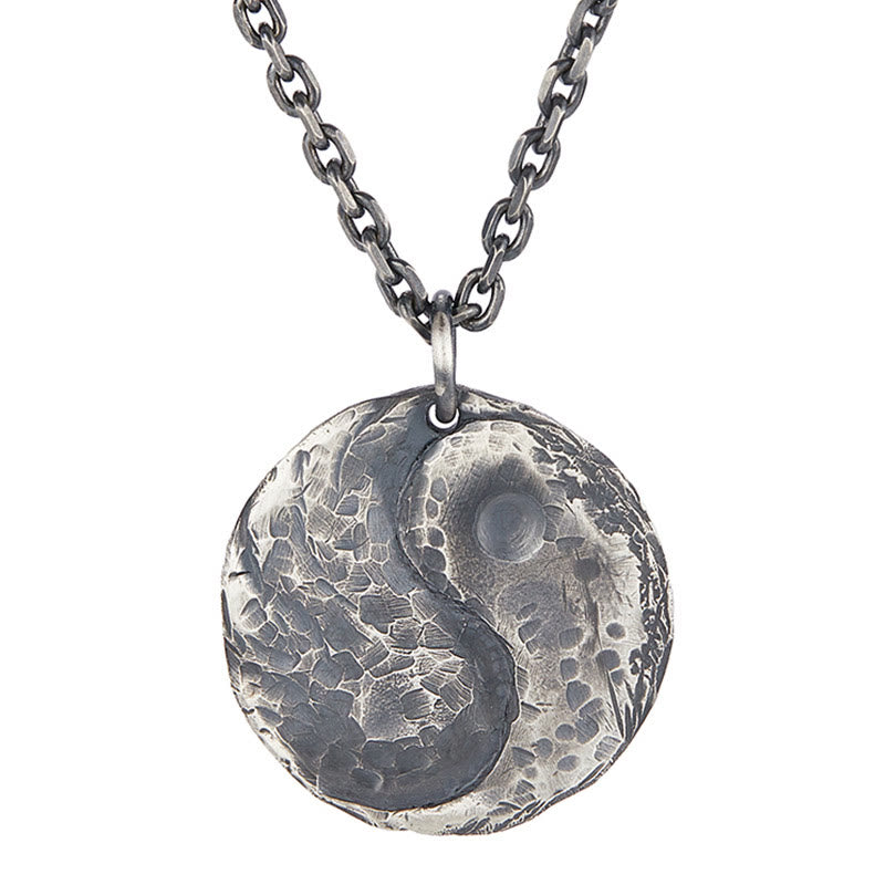 Silber Yin Yang Kette Sterlingsilber Anhänger Harmonie