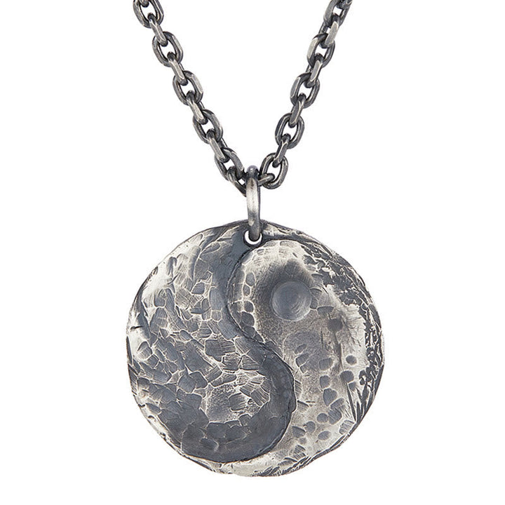 Silber Yin Yang Kette Sterlingsilber Anhänger Harmonie