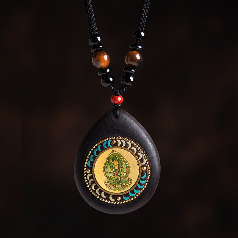 Kette Ebenholz Tigerauge Schwarzer Onyx